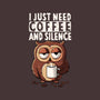 Coffee And Silence-None-Stretched-Canvas-ducfrench