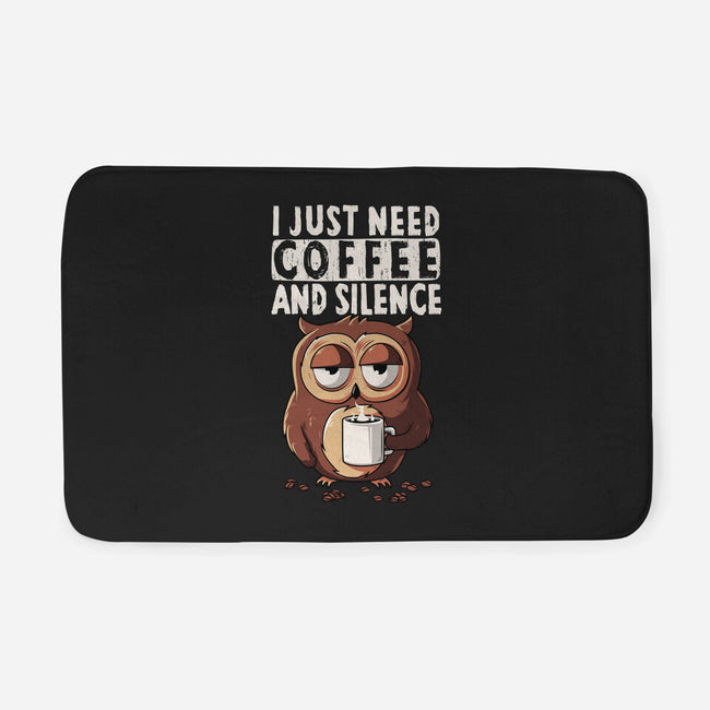 Coffee And Silence-None-Memory Foam-Bath Mat-ducfrench