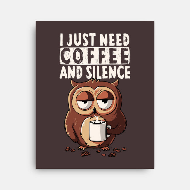 Coffee And Silence-None-Stretched-Canvas-ducfrench