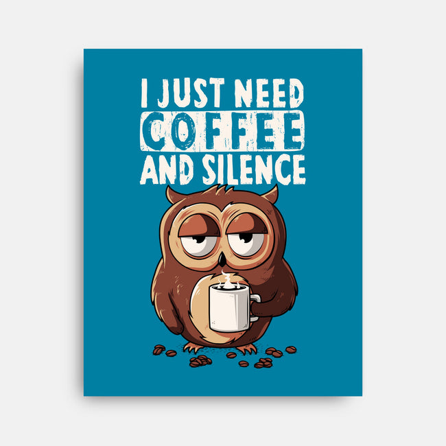 Coffee And Silence-None-Stretched-Canvas-ducfrench