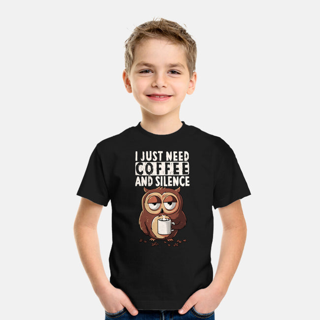 Coffee And Silence-Youth-Basic-Tee-ducfrench