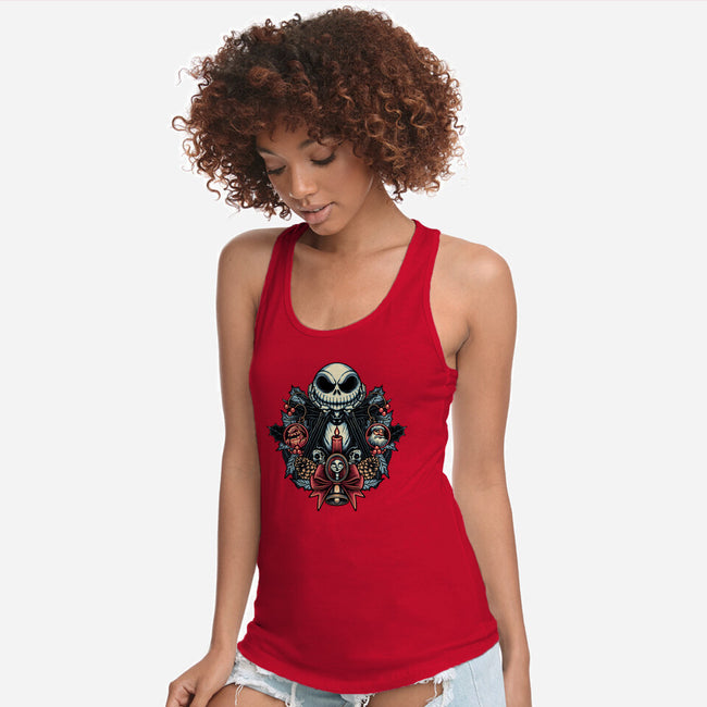 Christmas Jack-Womens-Racerback-Tank-momma_gorilla