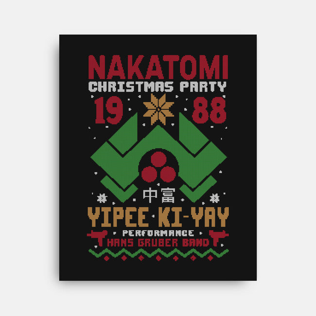 Nakatomi Christmas Party-None-Stretched-Canvas-Tronyx79