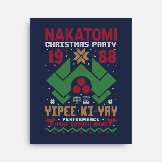 Nakatomi Christmas Party-None-Stretched-Canvas-Tronyx79