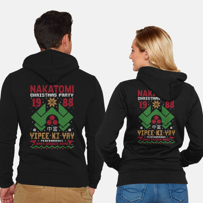 Nakatomi Christmas Party-Unisex-Zip-Up-Sweatshirt-Tronyx79