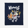 Krampus Bluey-None-Fleece-Blanket-Nemons