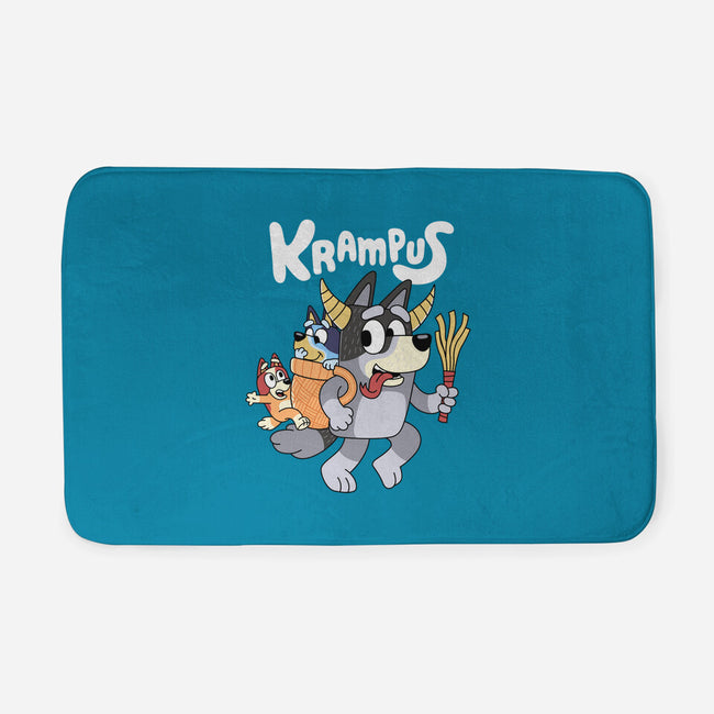 Krampus Bluey-None-Memory Foam-Bath Mat-Nemons