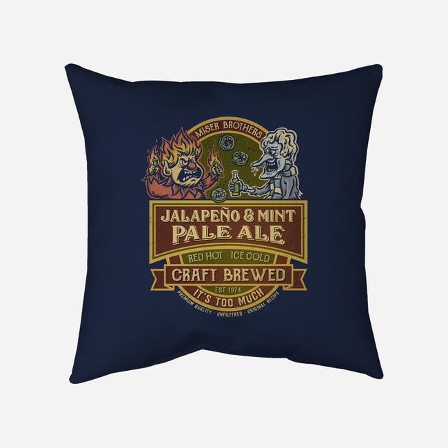 Miser Brothers Jalapeno And Mint Ale-None-Removable Cover-Throw Pillow-kg07