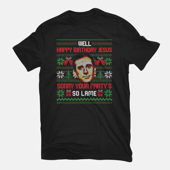 Happy Birthday Jesus-Unisex-Basic-Tee-eduely