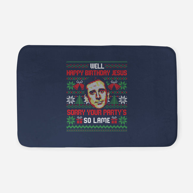 Happy Birthday Jesus-None-Memory Foam-Bath Mat-eduely