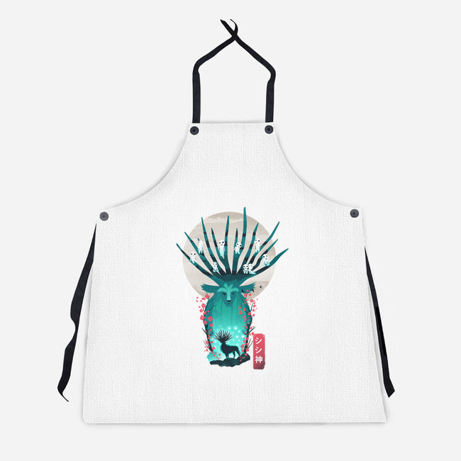 Deer God-Unisex-Kitchen-Apron-dandingeroz