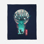 Deer God-None-Fleece-Blanket-dandingeroz