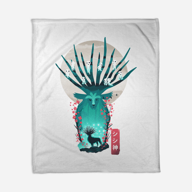 Deer God-None-Fleece-Blanket-dandingeroz