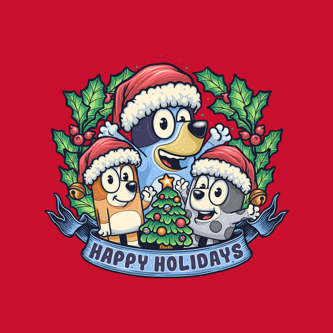 Bluey Holidays-Dog-Basic-Pet Tank-momma_gorilla