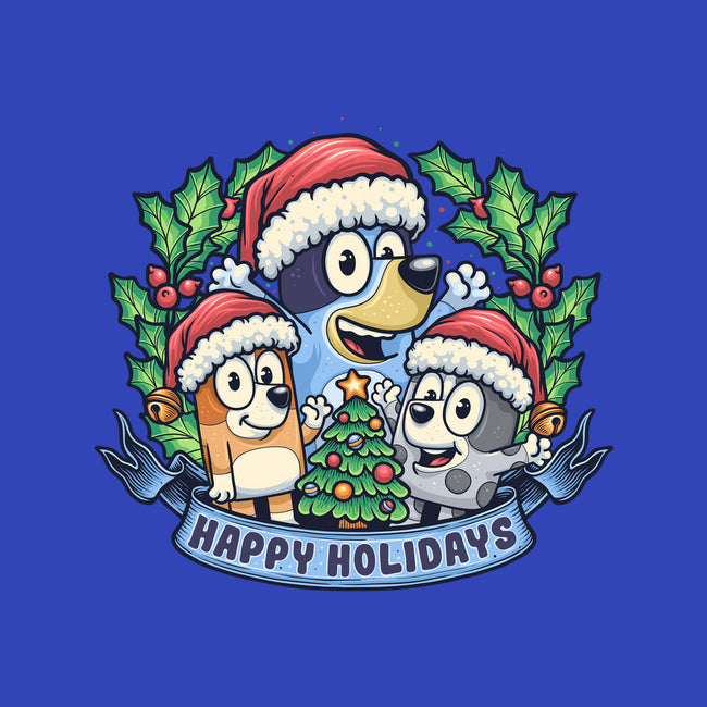 Bluey Holidays-Youth-Basic-Tee-momma_gorilla