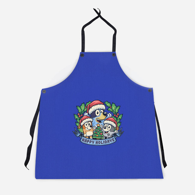 Bluey Holidays-Unisex-Kitchen-Apron-momma_gorilla