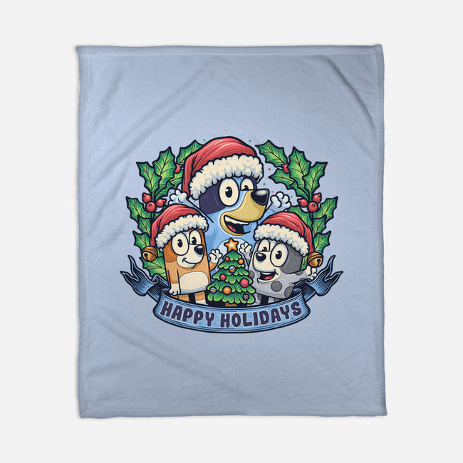 Bluey Holidays-None-Fleece-Blanket-momma_gorilla