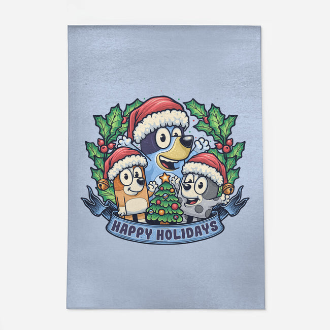 Bluey Holidays-None-Indoor-Rug-momma_gorilla