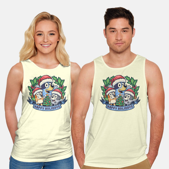 Bluey Holidays-Unisex-Basic-Tank-momma_gorilla