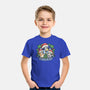 Bluey Holidays-Youth-Basic-Tee-momma_gorilla