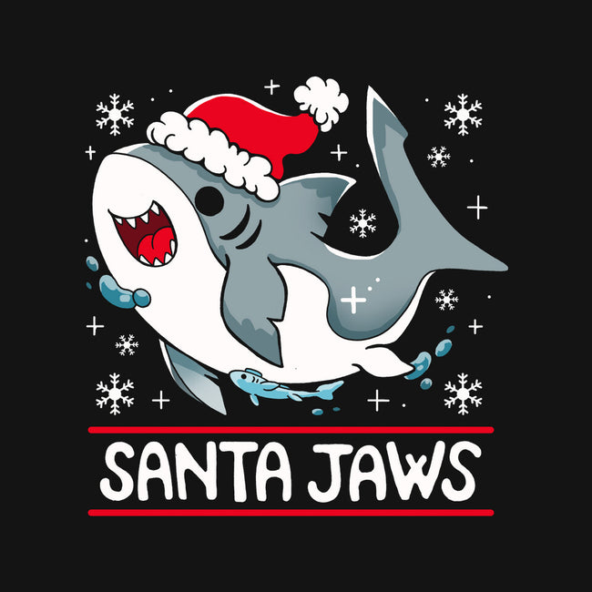 Santa Jaws-None-Removable Cover-Throw Pillow-Vallina84