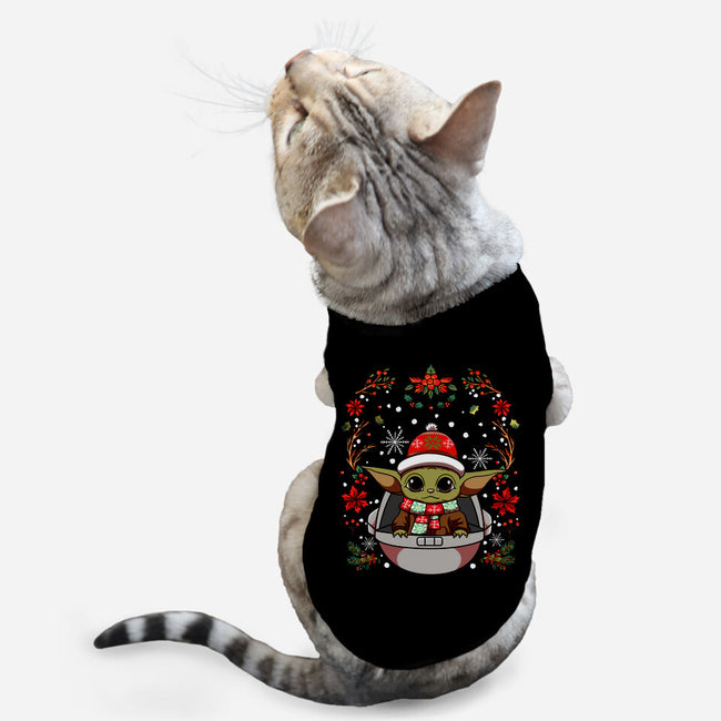 Christmas Yoda-Cat-Basic-Pet Tank-JamesQJO