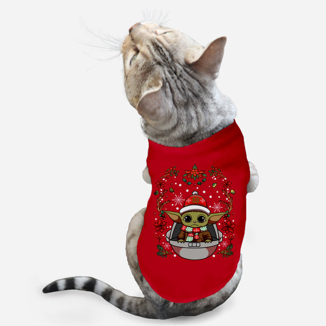 Christmas Yoda-Cat-Basic-Pet Tank-JamesQJO