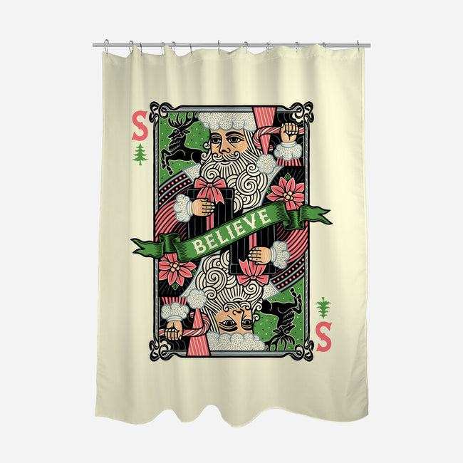 Believe Card-None-Polyester-Shower Curtain-momma_gorilla