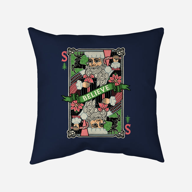 Believe Card-None-Removable Cover-Throw Pillow-momma_gorilla