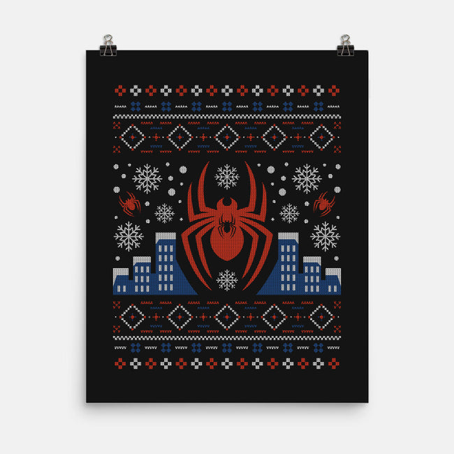 New York Aranea Ugly Sweater-None-Matte-Poster-Logozaste