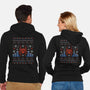 New York Aranea Ugly Sweater-Unisex-Zip-Up-Sweatshirt-Logozaste