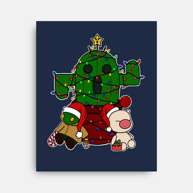 Christmas Cactuar-None-Stretched-Canvas-Alexhefe