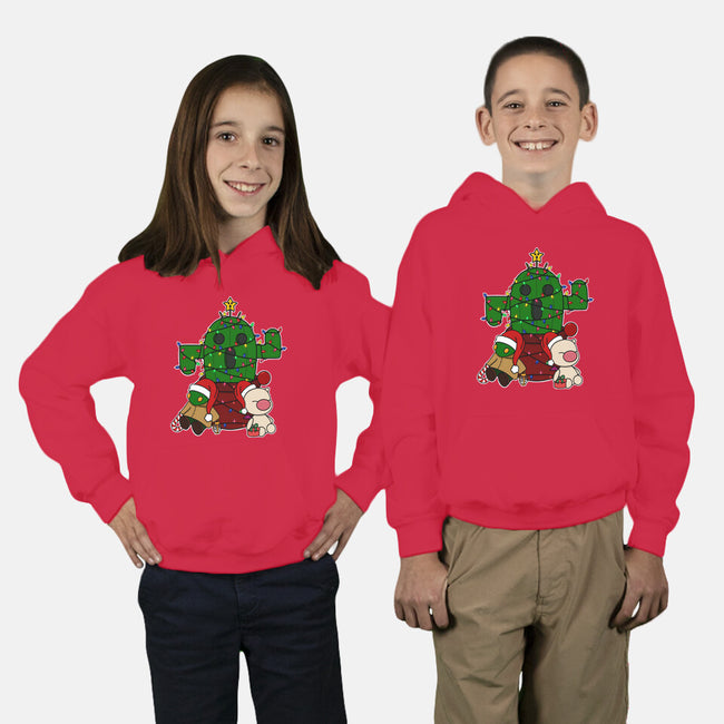 Christmas Cactuar-Youth-Pullover-Sweatshirt-Alexhefe