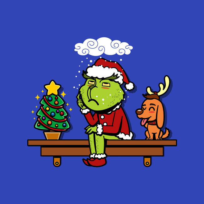 Grinch On The Shelf-Womens-Fitted-Tee-Boggs Nicolas