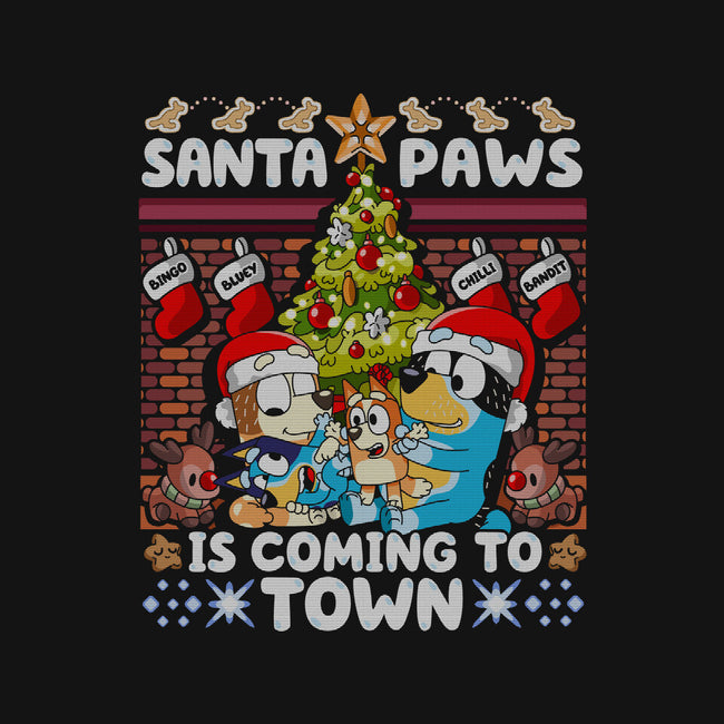 Santa Paws Is Coming-Baby-Basic-Tee-CoD Designs