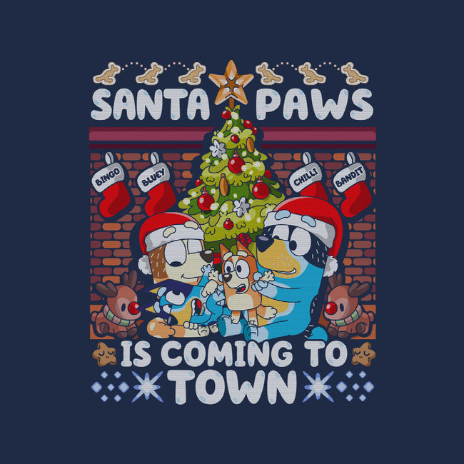 Santa Paws Is Coming-Baby-Basic-Tee-CoD Designs