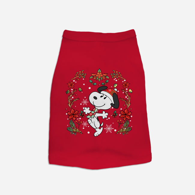 Christmas Snoopy-Cat-Basic-Pet Tank-JamesQJO