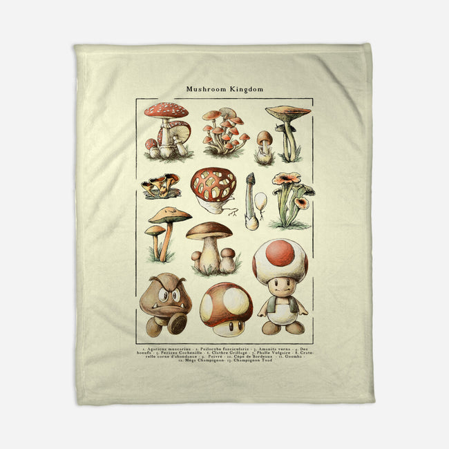 The Mushroom Kingdom-None-Fleece-Blanket-BlancaVidal