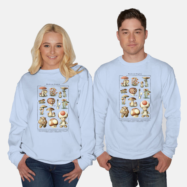 The Mushroom Kingdom-Unisex-Crew Neck-Sweatshirt-BlancaVidal