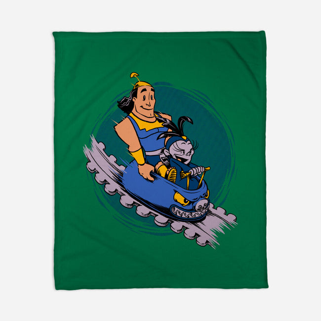 Emperor New Rollercoaster-None-Fleece-Blanket-Studio Mootant