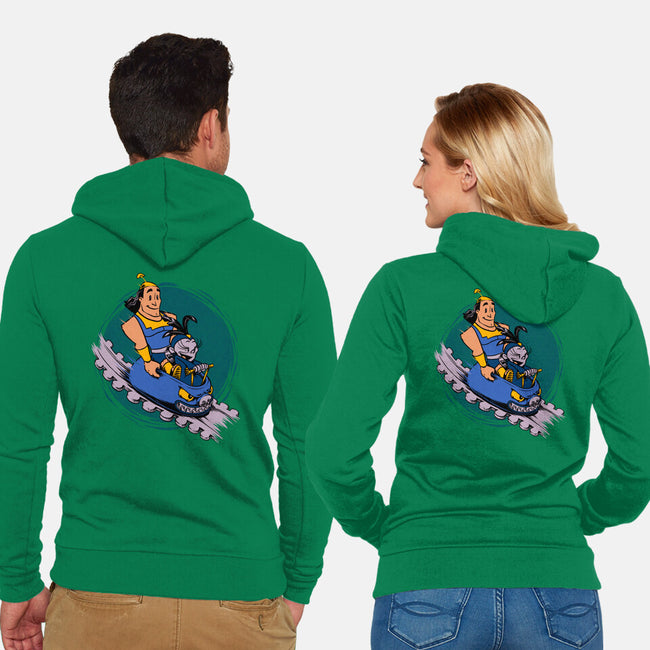 Emperor New Rollercoaster-Unisex-Zip-Up-Sweatshirt-Studio Mootant