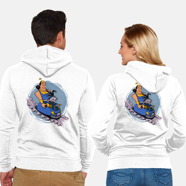 Emperor New Rollercoaster-Unisex-Zip-Up-Sweatshirt-Studio Mootant