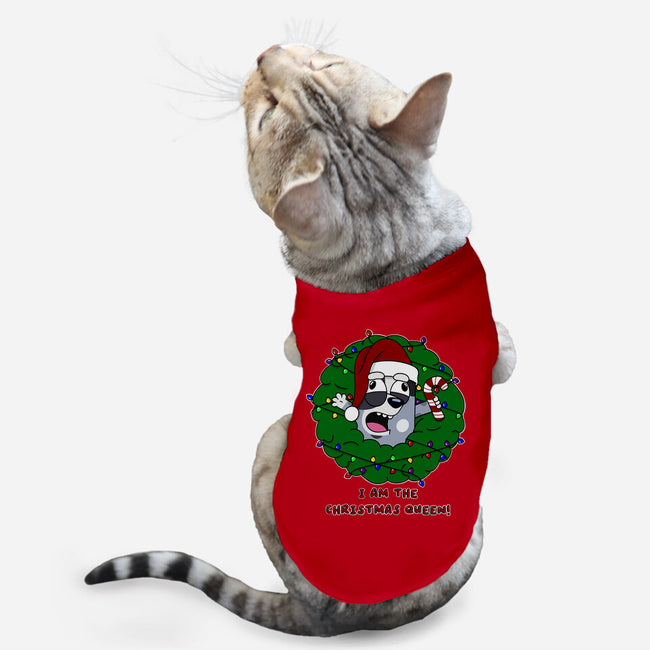 Christmas Queen-Cat-Basic-Pet Tank-Alexhefe