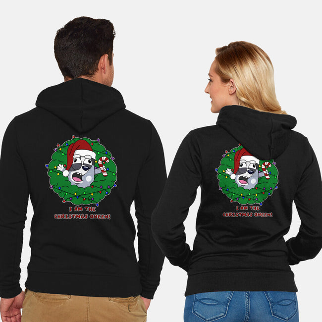 Christmas Queen-Unisex-Zip-Up-Sweatshirt-Alexhefe