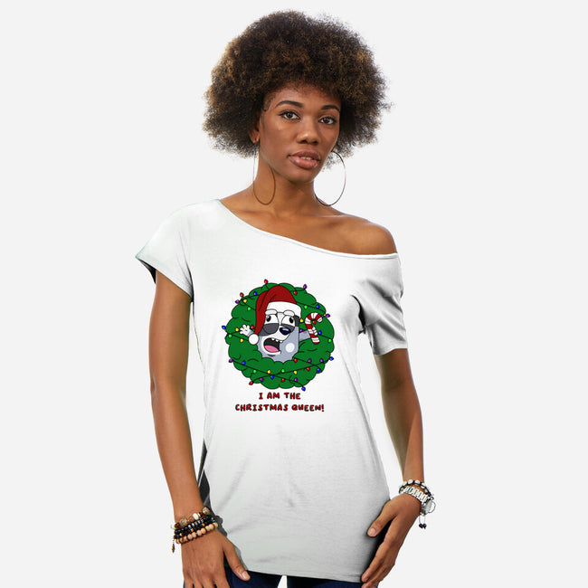 Christmas Queen-Womens-Off Shoulder-Tee-Alexhefe