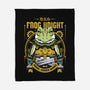 Glenn Frog Knight-None-Fleece-Blanket-Alundrart