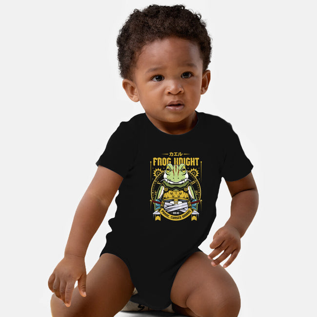 Glenn Frog Knight-Baby-Basic-Onesie-Alundrart