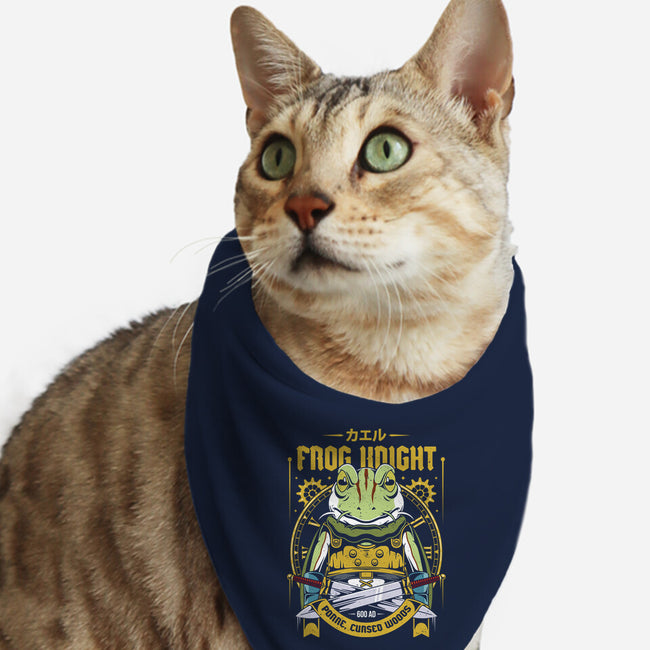 Glenn Frog Knight-Cat-Bandana-Pet Collar-Alundrart