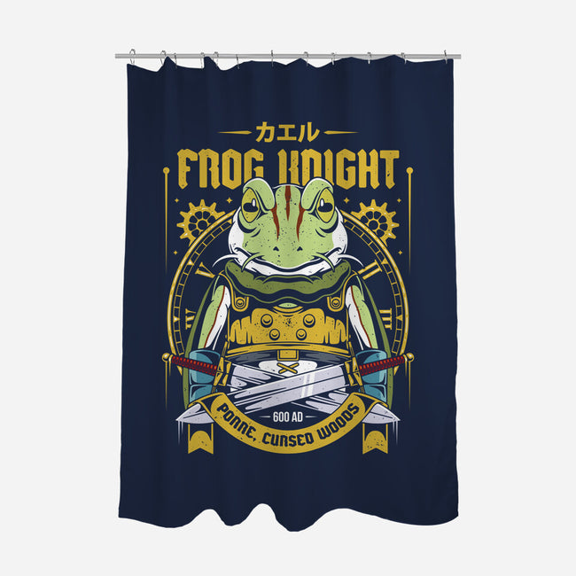 Glenn Frog Knight-None-Polyester-Shower Curtain-Alundrart