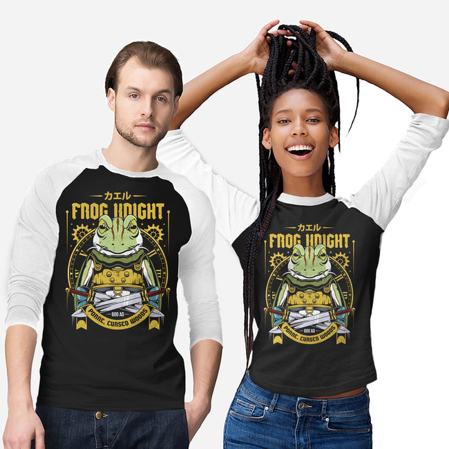 Glenn Frog Knight-Unisex-Baseball-Tee-Alundrart